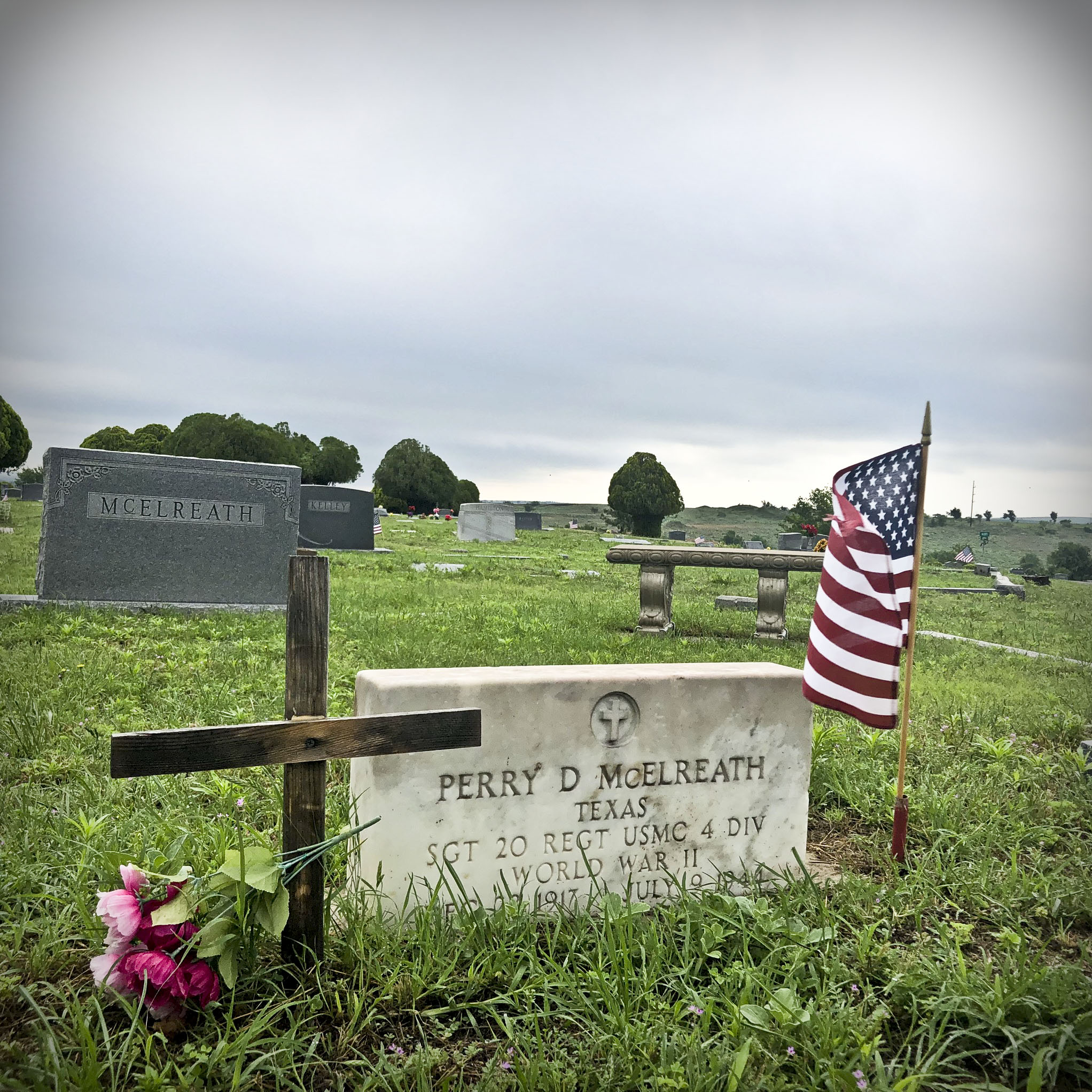 Perry D. McElreath, Sgt 20 Regt USMC 4 Div, World War II, 1917-1944