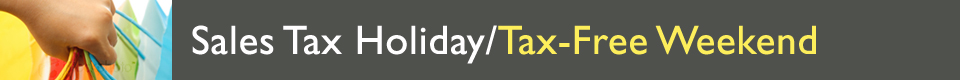 Back To School Sales Tax Holiday