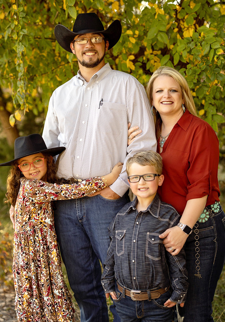 Hemphill County Hospital District board candidate Travis Macias and family