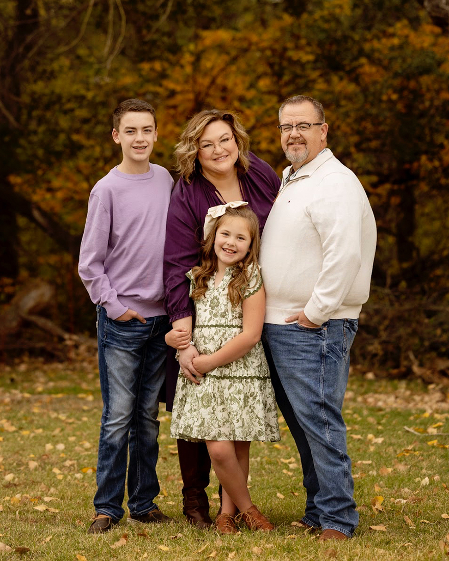 Whitney Jones and family
