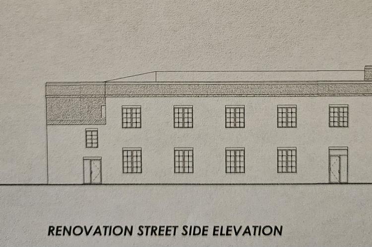 Architect’s Rendering of First Street Side of City Hall