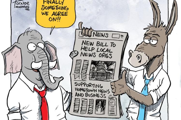 Bi-partisan legislation offers support for community news