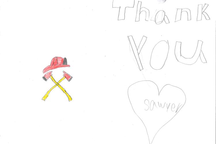 Thank-yous for first responders