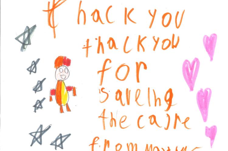 Thank-yous for first responders