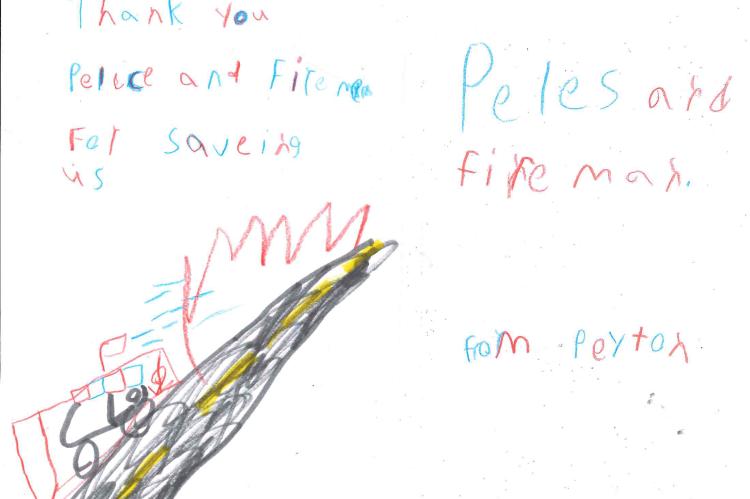 Thank-yous for first responders