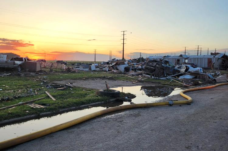 Scenes of tornado destruction in Perryton Texas
