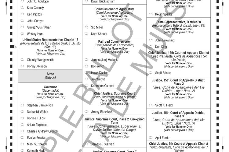 Pct 402 - Republican Primary Ballot, P1