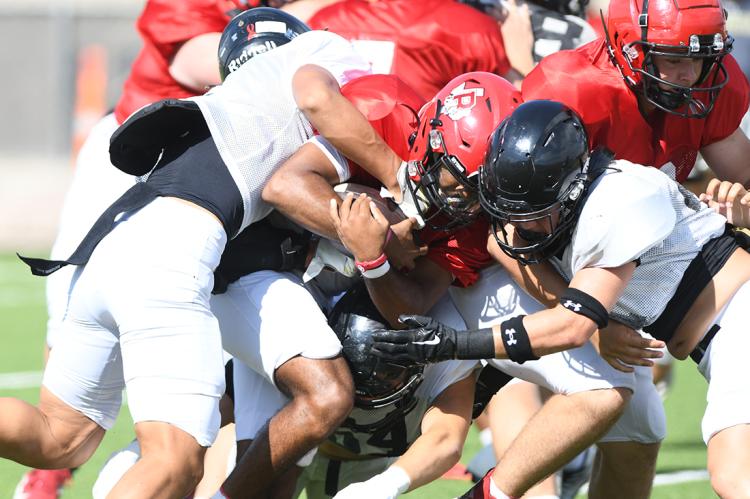 Wildcat scrimmage vs Borger Bulldogs last Saturday