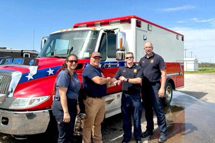 Ambulance donated by Pantex to Perryton following tornados