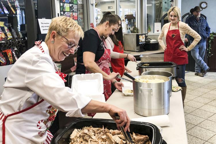 Dishing it up at the 2019 WCTU Bazaar