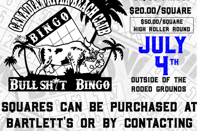 Canadian River Beach Club Bingo