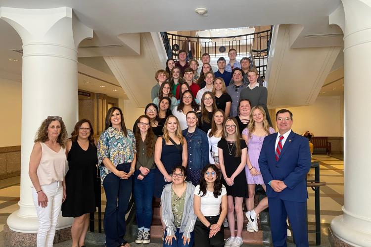 Cast and Crew of OAP at State Capitol