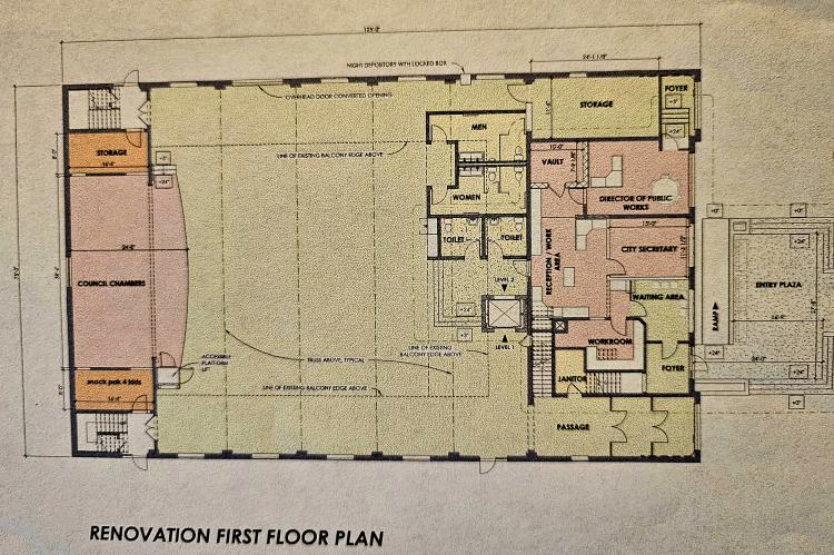 City Hall Renovation - First Floor Plan