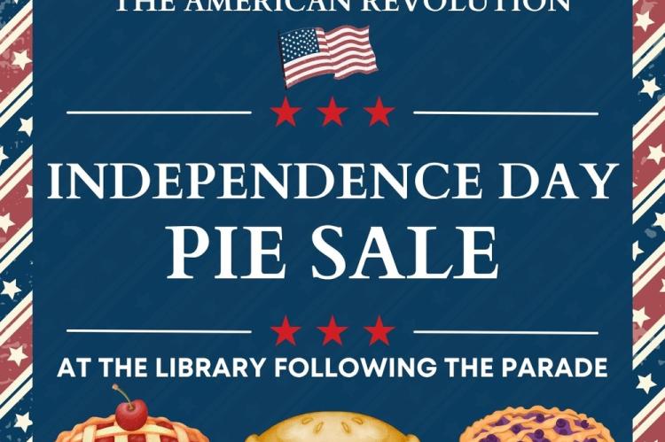 DAR Independence Day Pie Sale