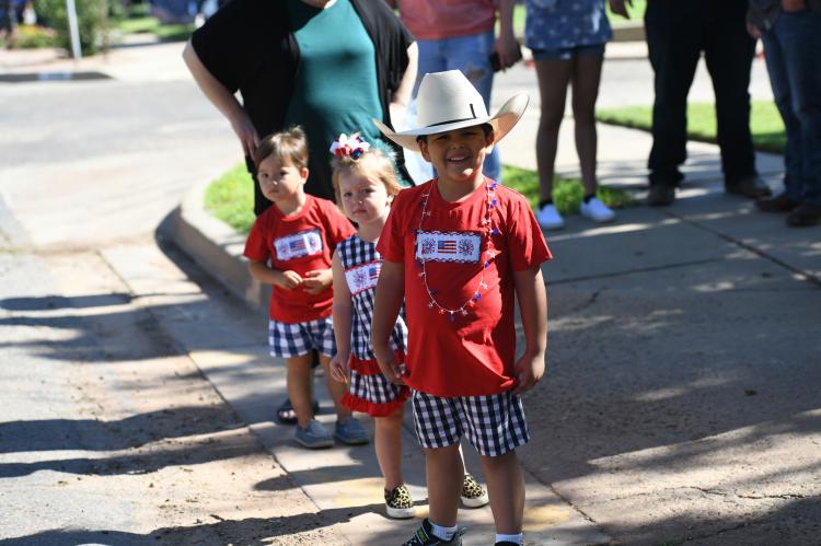Waiting for the parade