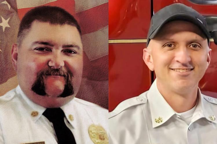 Fallen area firefighters Zeb Smith of Fritch and Scott Glass of Perryton