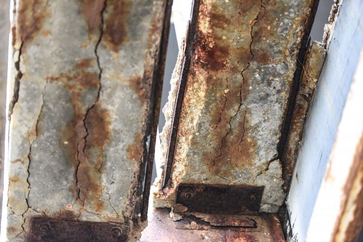 These photos taken at Canadian Apartments a couple of weeks ago illustrate the continued decline of the complex, which has been empty for months, but hasn’t been safe or habitable for years.