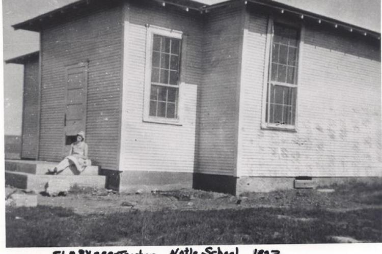 Ila Byers, teacher, Notla School, 1927