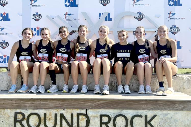 Lady Cat Cross Country team