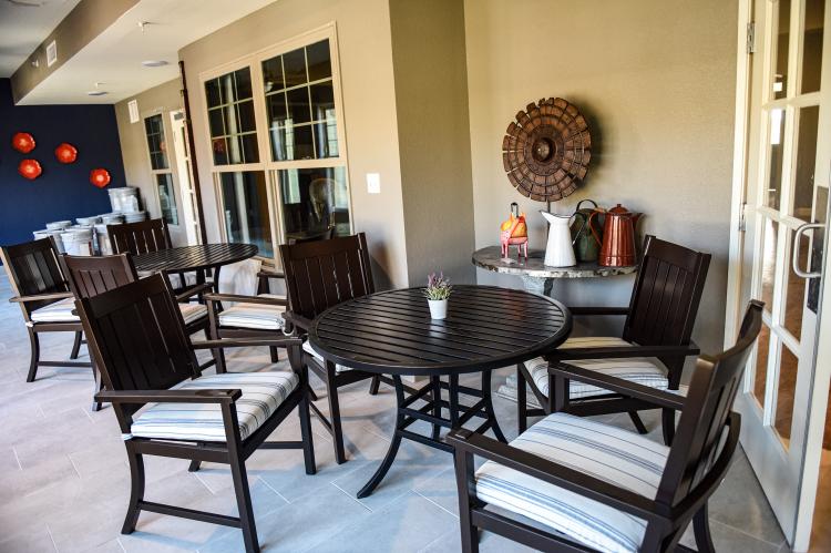 The sun room in the Sunset house