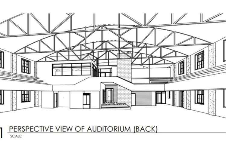 Perspective View of Auditorium (Back)