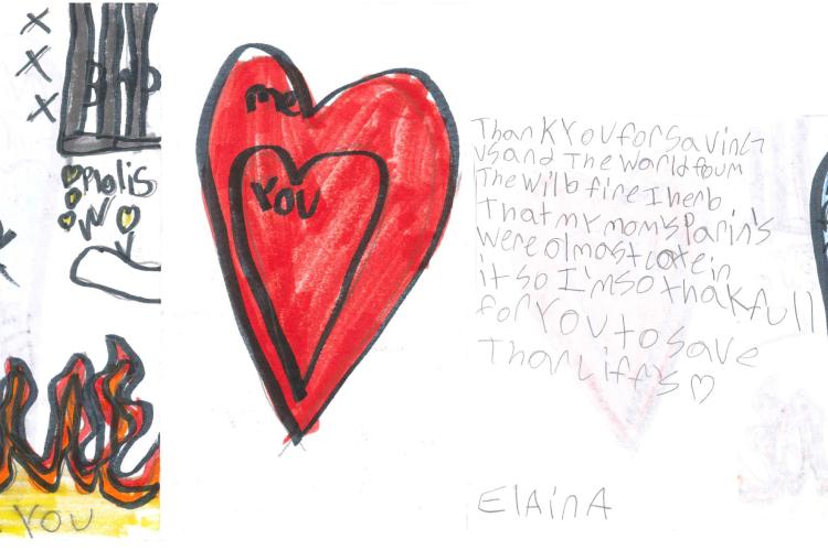 Thank-yous for first responders