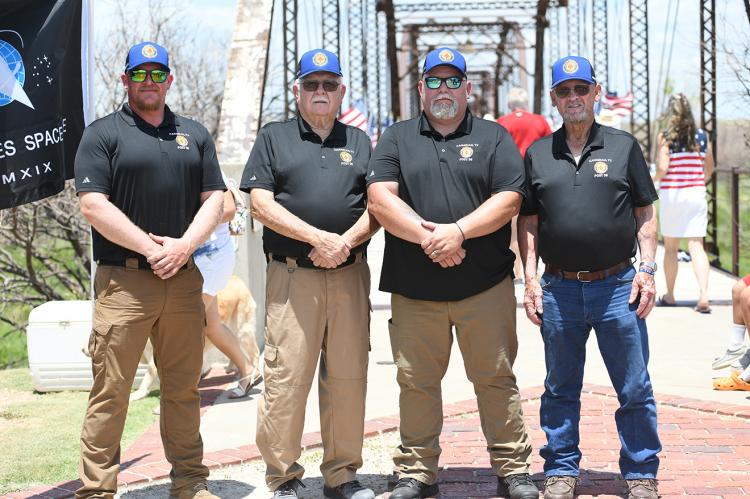 Post 56 Members Matthew Huff, John McGarr, Jason Bradford and Warren Rivers