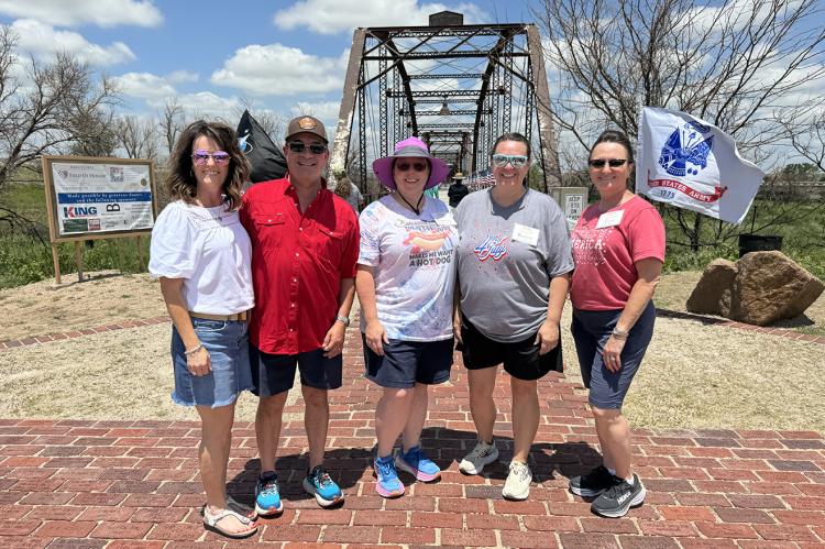 State Representative Ken King and wife Robin, with Bridge of Honor organizers