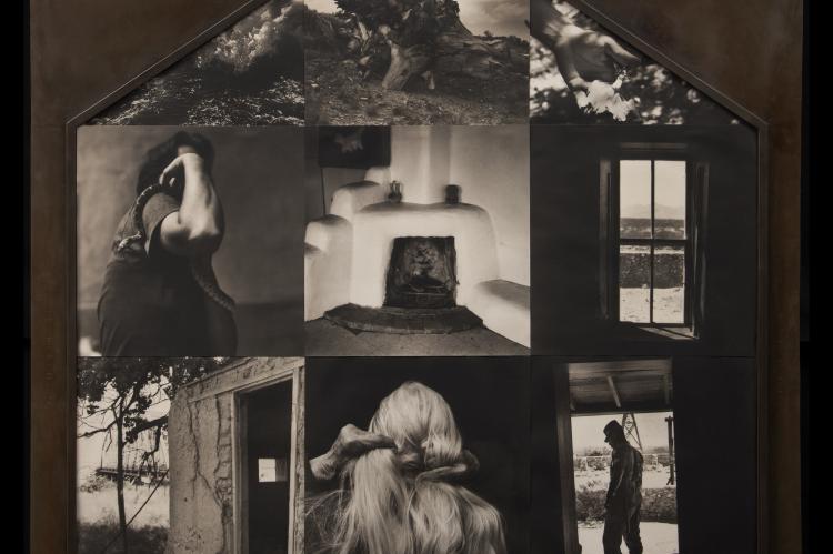 Edith’s house: Meridel Rubenstein; Edith’s House, 1993 Palladium print in custom stamped steel frame; 65 ½ x 62 ½ inches; Courtesy of Tia Collection, Santa Fe, NM
