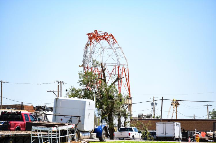 Perryton, in the aftermath of the June 15 tornado