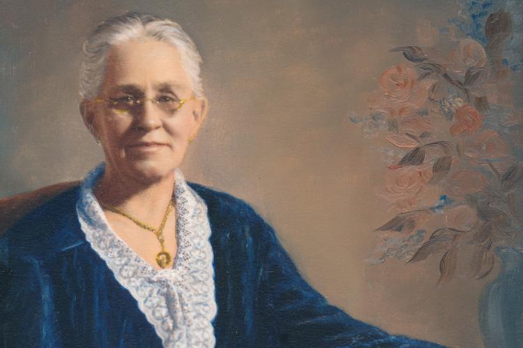 First WCTU president, Mrs. J.F. Johnson