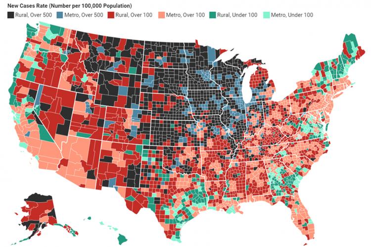 Rural COVID cases