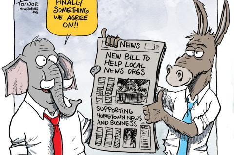 Bi-partisan legislation offers support for community news