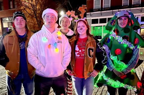 Dylan Leach, Corbin Throgmorton, Karson Thompson, Haeleigh Thompson, and Barrett Flynn