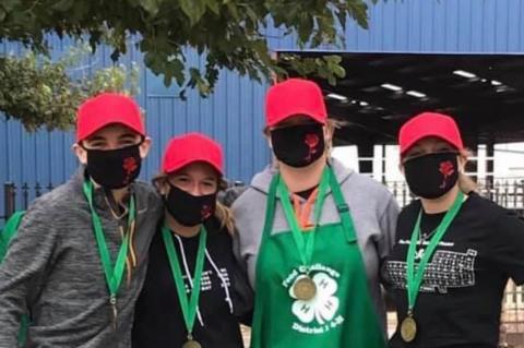 Everett Cook, Leah Moreno, Haeleigh Thompson, and Abi Black