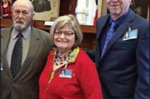 SPEAKER WALTER GRAHAM (LEFT) WITH BOBETTE AND JEROME DOERRIE