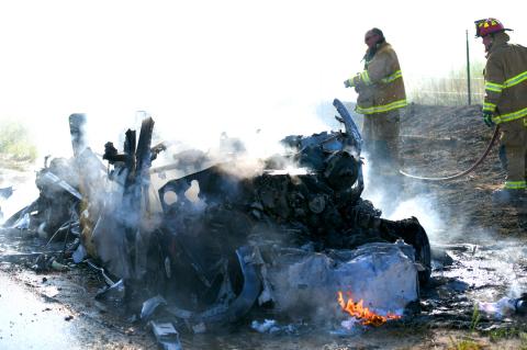 When Canadian volunteer firefighters arrived on the scene last Thursday afternoon, there wasn’t much left of the Ford Expedition that Candise Yarbrough was driving, with her infant daughter