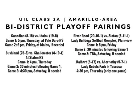 UIL Class 3A Bi-District Playoff Pairings
