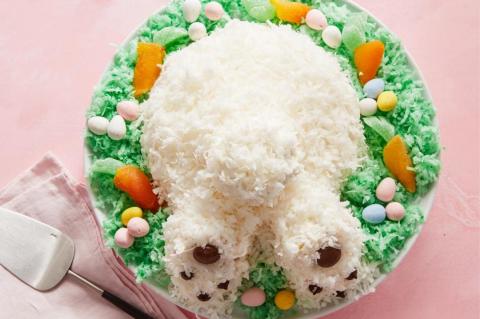 Coconut Bunny Butt Cake