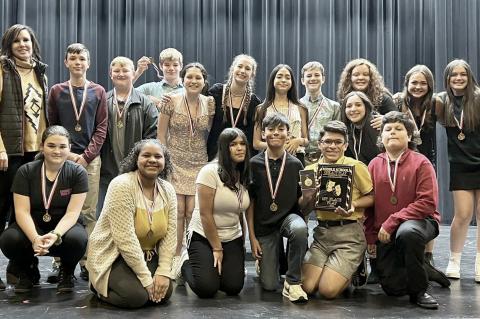 CMS one-act play cast and crew