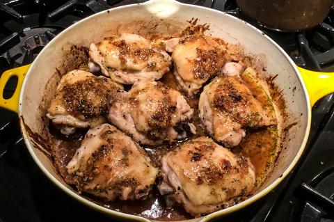Garlic-Brown Sugar Chicken Thighs