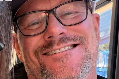 Injured firefighter Chris Campbell