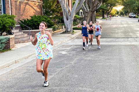 Ella Walser, Parker Lee, Maddie Spence, and Emily Kauk