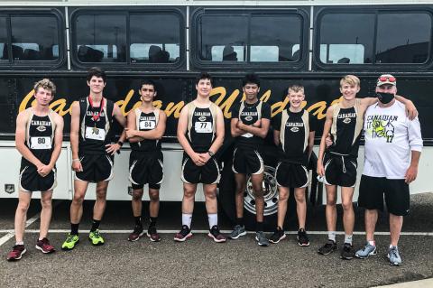 Canadian Wildcat varsity and junior varsity cross-country runners.
