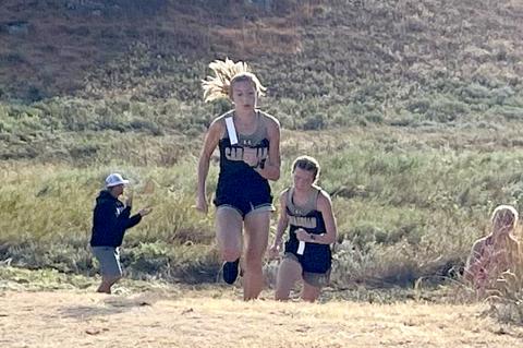 Arionna Black and Konnar McClendon tackle rugged terrain at Palo Duro Lake Saturday