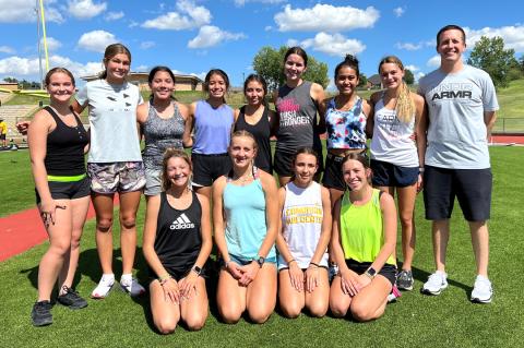THE TEAM: (back) Kaiya Wallace, Brooklyn Beedy, Jasmin Sontoya, Yessica Marksinez, Andrea Cedillo, Ella Walser, Elizabeth Guerrero, and Payton Lee; (front) Chaynee Slavin, Arionna Black, Kimora Morales, Konnar McClendon and Coach Aaron Marks