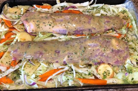 Dijon Pork with Apples