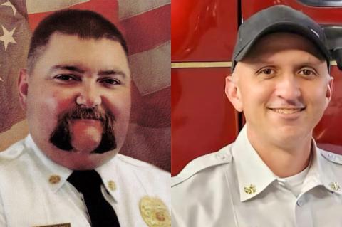 Fallen area firefighters Zeb Smith of Fritch and Scott Glass of Perryton