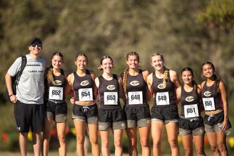 Lady Cat Cross-Country state qualifiers with Coach Aaron Marks