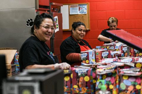 Canadian ISD offers grab-and-go meals to children.